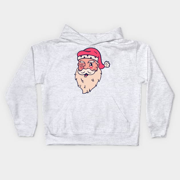 Drawing Santa Claus Kids Hoodie by MajorCompany